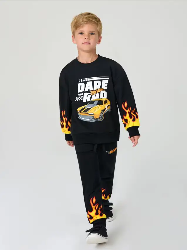 Set in jersey Hot Wheels - nero