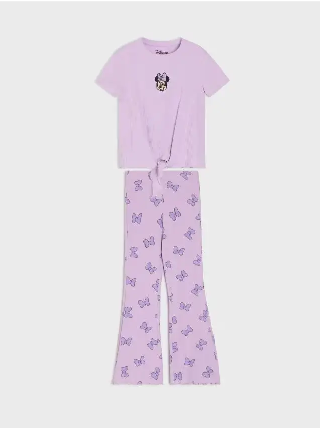 Set in jersey Minnie Mouse - lavanda