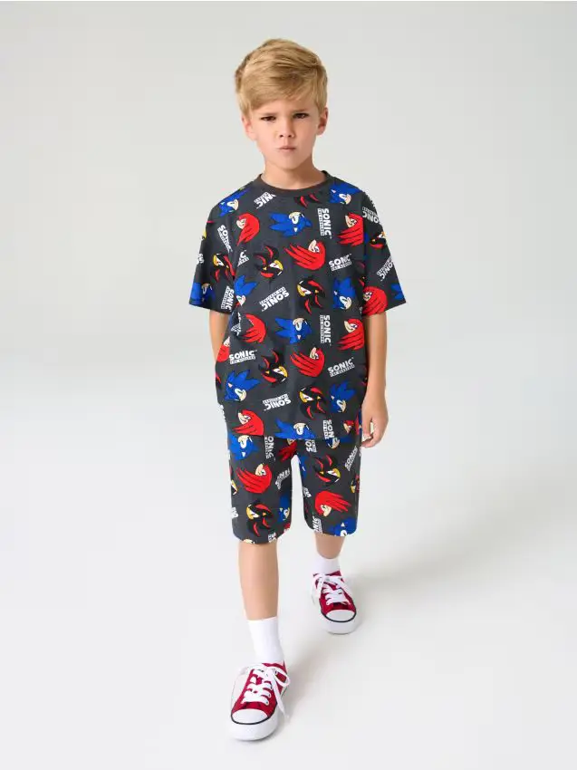 Set in jersey Sonic the Hedgehog Modern - antracite