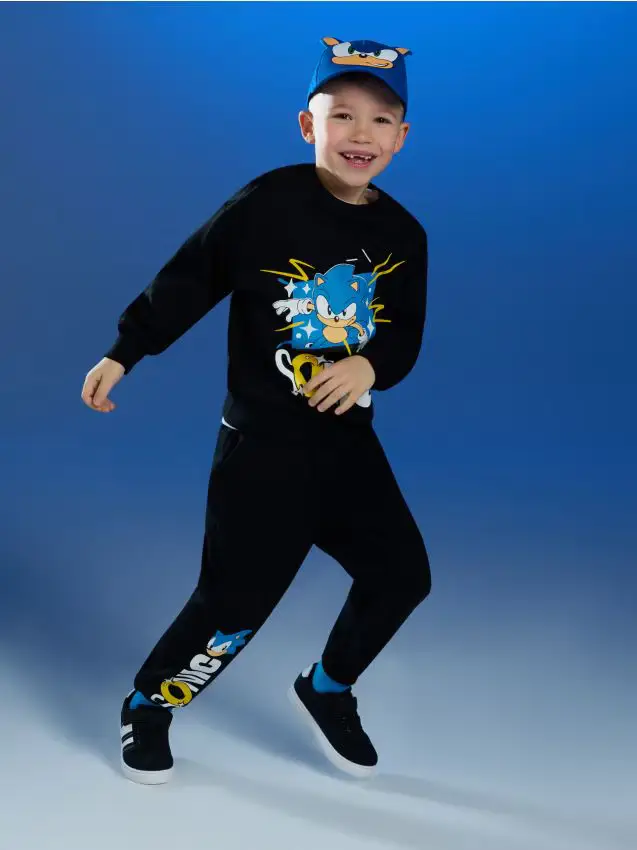 Set in jersey Sonic the Hedgehog - nero