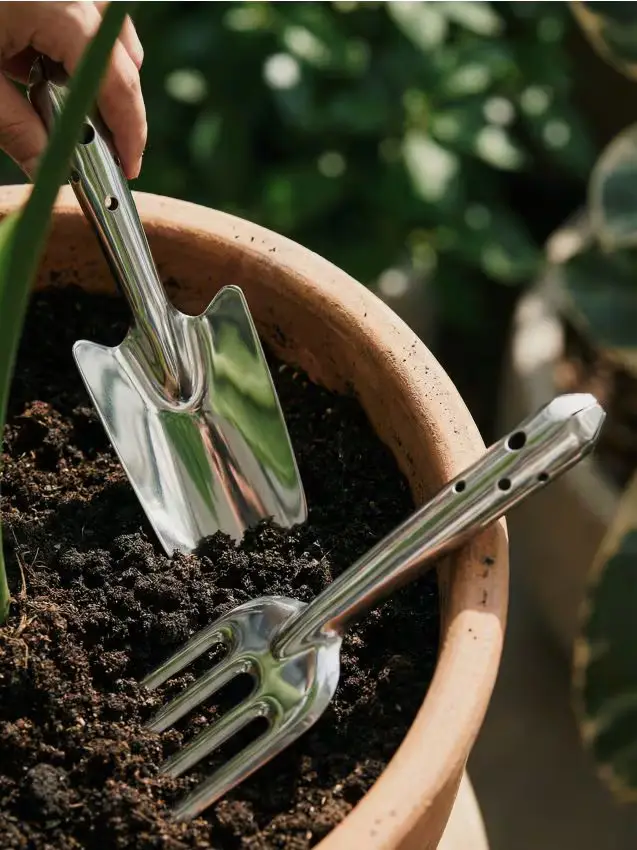 Set paletta e rastrello, confezione da 2 - argento