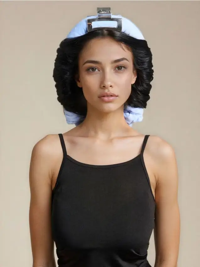 Set per arricciare i capelli - blu pallido