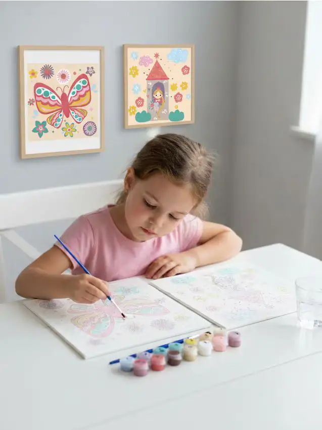 Set per dipingere con i numeri 2 pack - multicolor