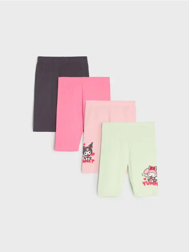 Shorts ciclista in cotone 4 pack Hello Kitty and Friends - multicolor
