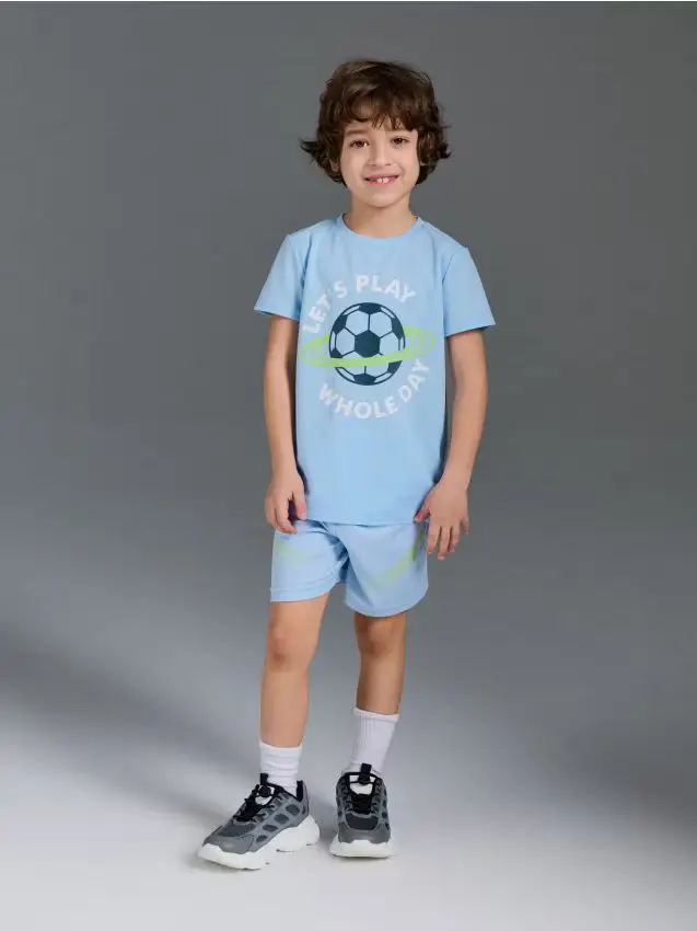 Shorts sportivi Active ad asciugatura rapida - blu pallido