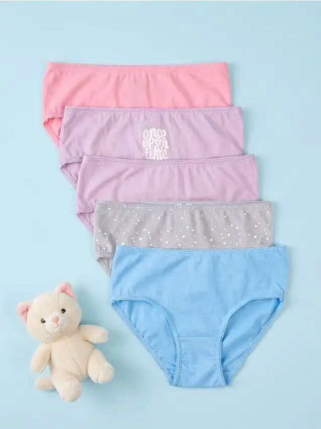 Slip in cotone 5 pezzi - multicolor