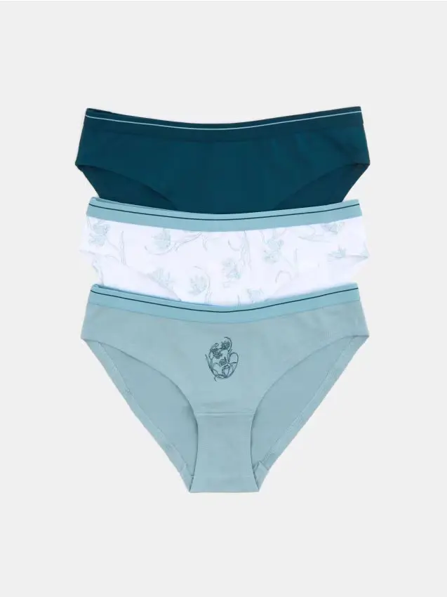 Slip in cotone, confezione da 3 - multicolor