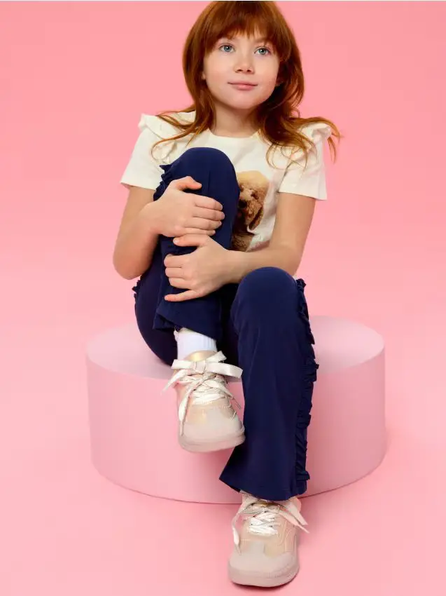 Sneaker con lacci - rosa cipria