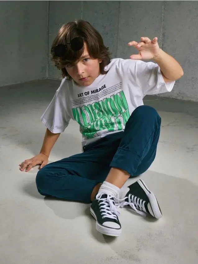 Sneaker in cotone - nero