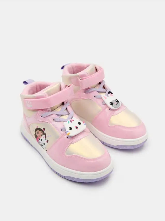 Sneakers alte con applicazione 3D Gabby s Dollhouse - rosa