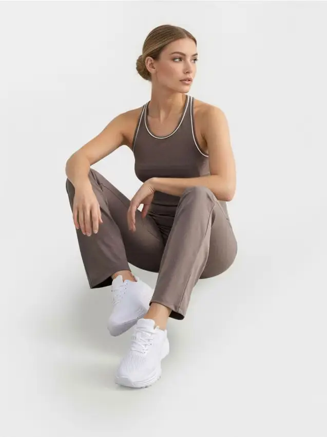 Sneakers con zeppa - bianco