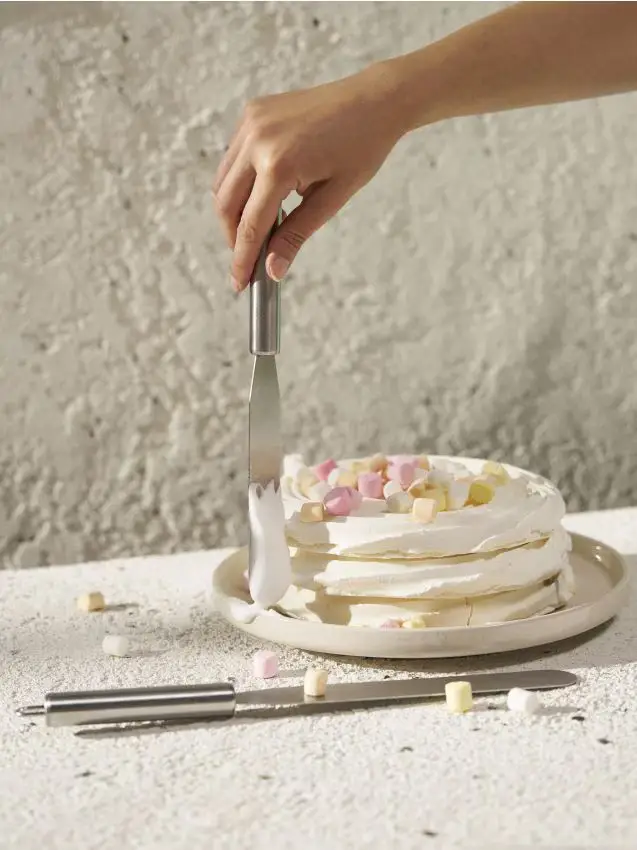 Spatole per dolci confezione da 2 - argento