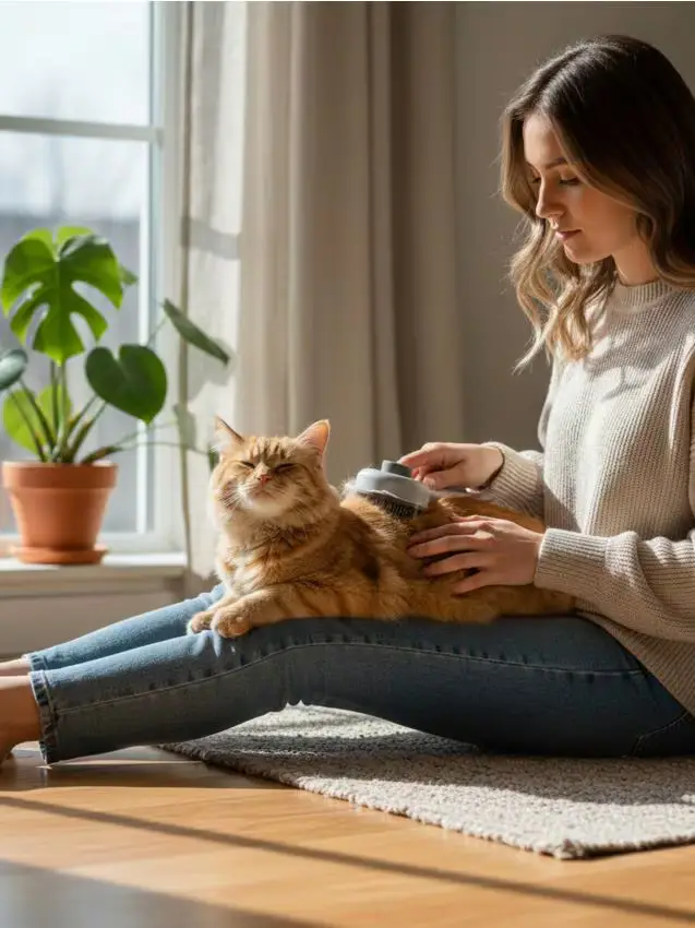 Spazzola per animali - grigio chiaro