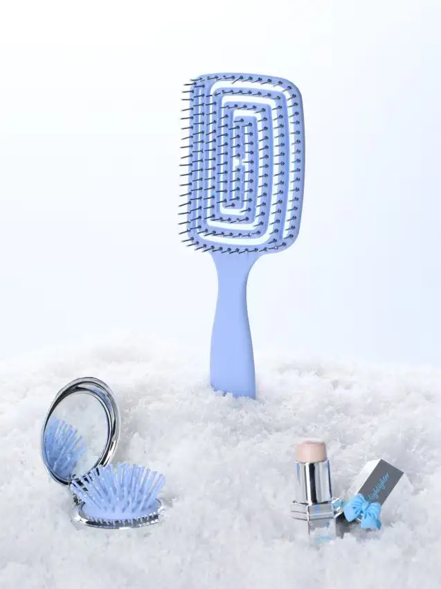 Spazzola per capelli - blu pallido