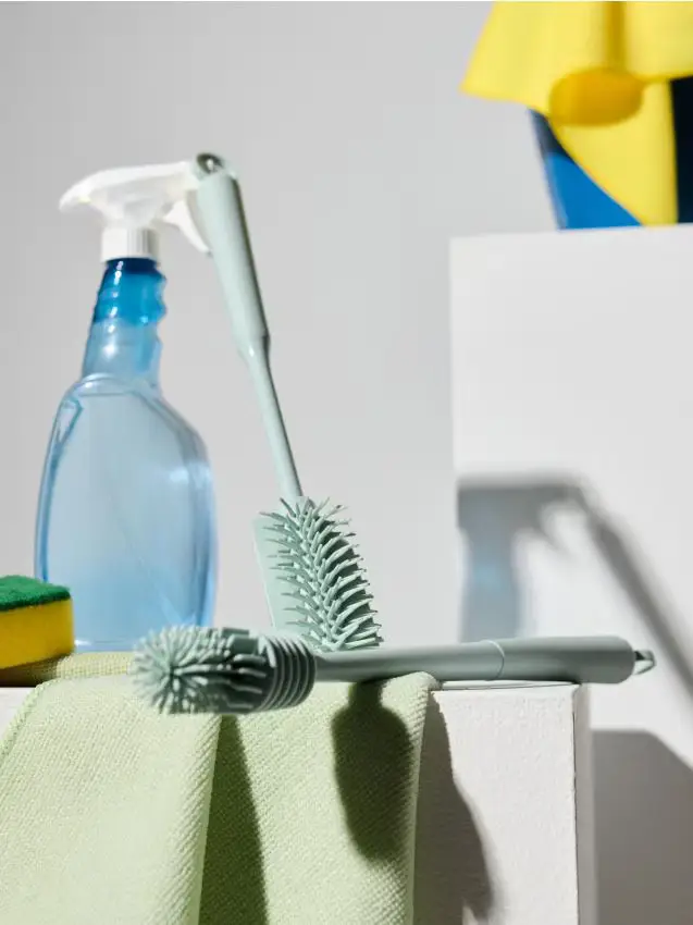 Spazzole per la pulizia delle bottiglie 2 pack - turchese pallido