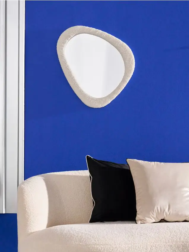 Specchio appeso - panna