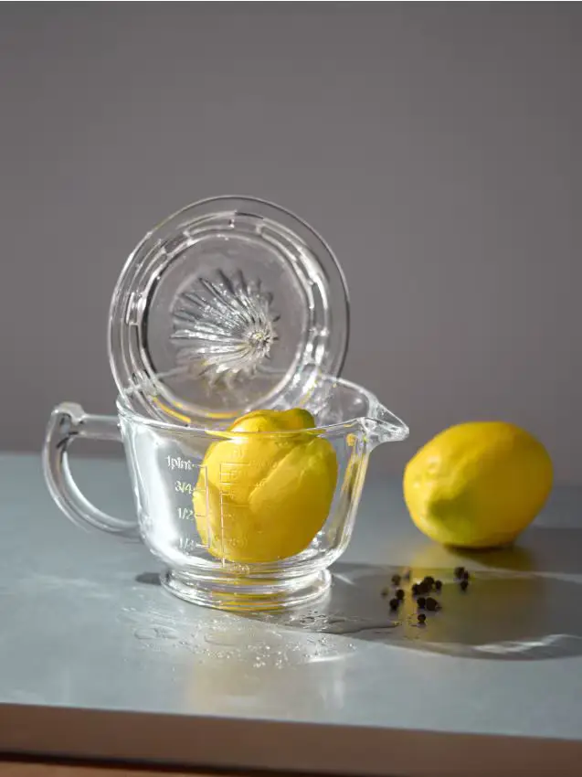 Spremiagrumi in vetro - bianco