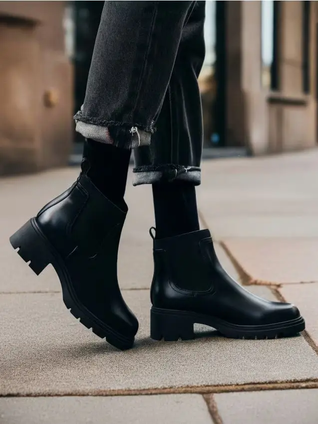 Stivaletti con tacco - nero