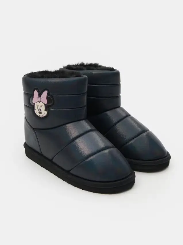 Stivali da neve con leggera imbottitura Minnie Mouse - nero