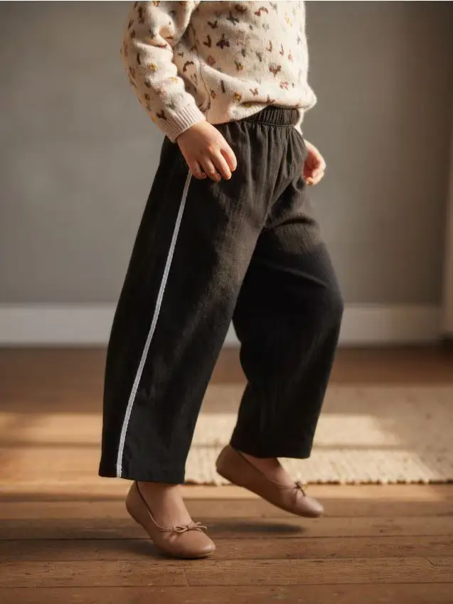 Striped detail trousers - nero