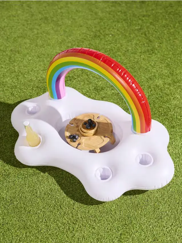 Supporto gonfiabile per bevande e cibo - multicolor