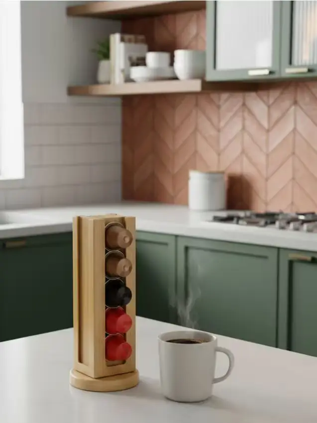 Supporto per capsule di caffè - beige