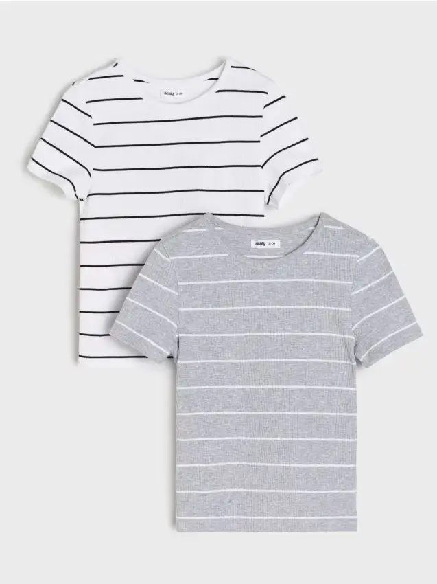 T-shirt a righe 2 pack - multicolor