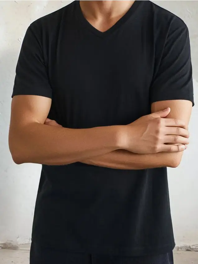 Sinsay T-shirt Nero 4424048