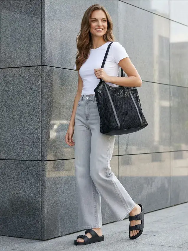 T-shirt basic in cotone - bianco