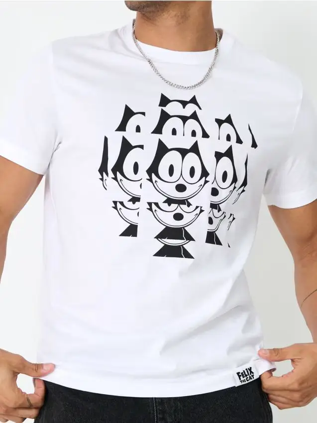 Sinsay T-shirt Bianco 4421248