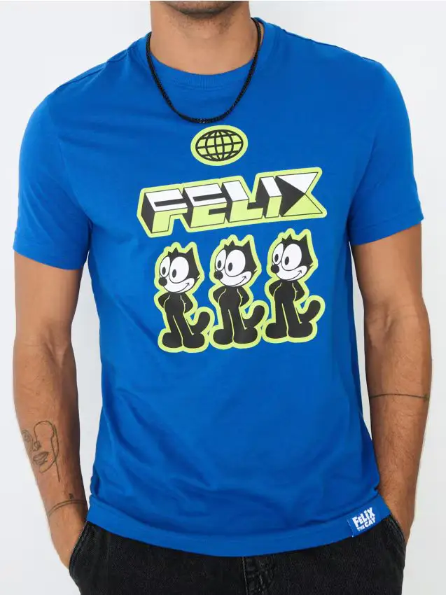 Sinsay T-shirt Blu 4421251