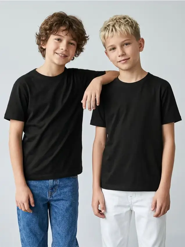 T-shirt in cotone 2 pack - nero