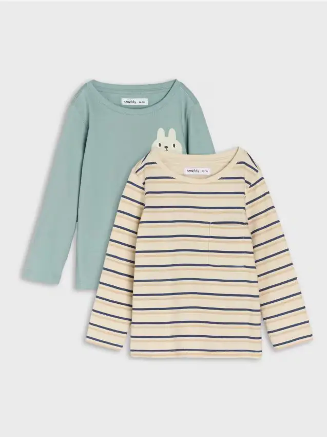 T-shirt in cotone 2 pack - nude