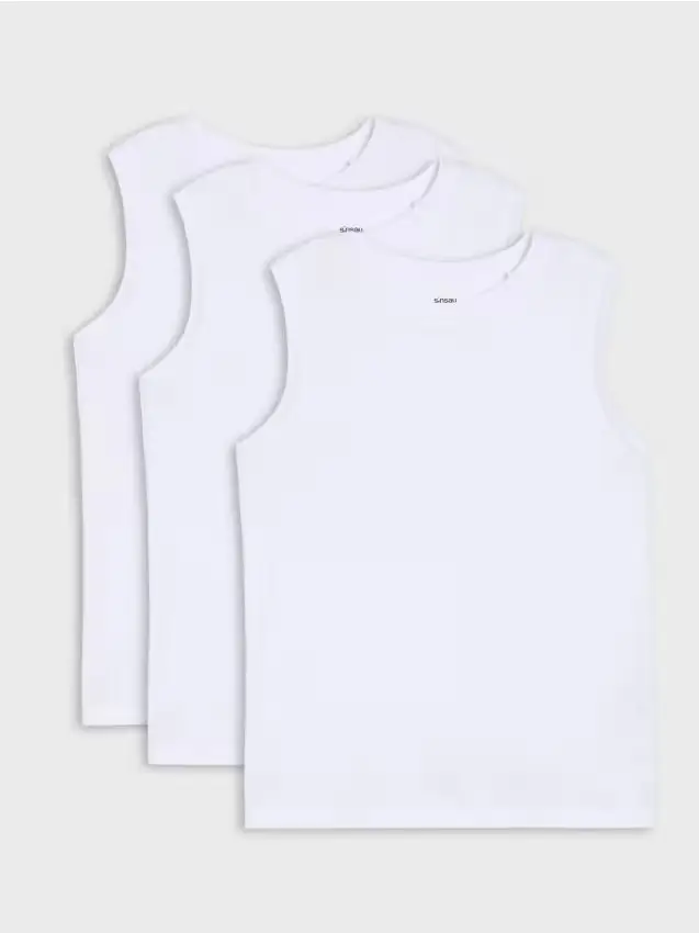 T-shirt in cotone 3 pack - bianco
