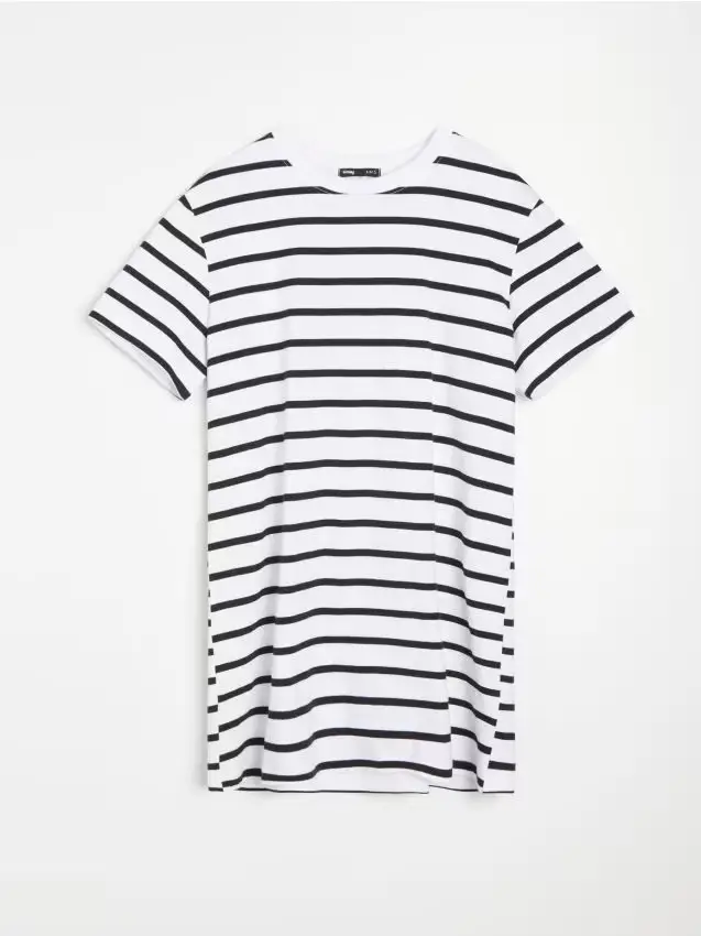 T-shirt in cotone a righe - multicolor