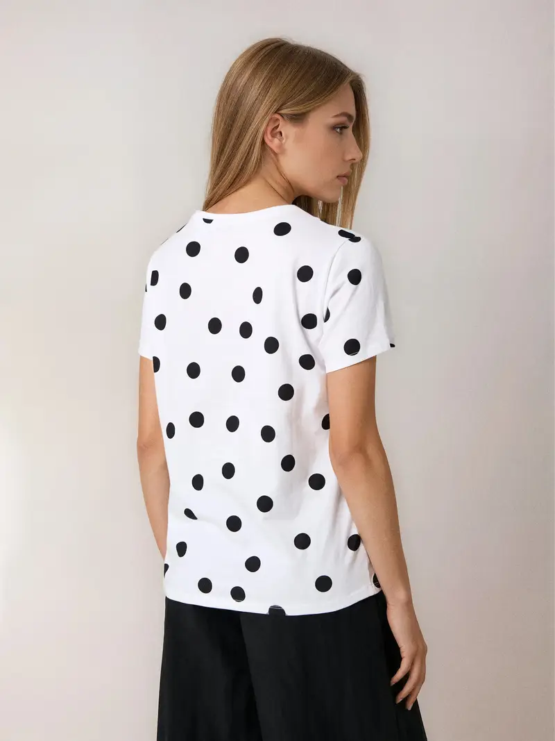 T-shirt in cotone - bianco miniatura 3