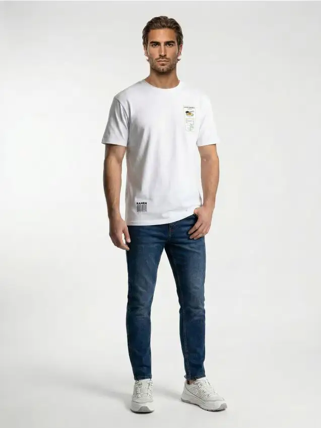 Sinsay T-shirt Bianco 4430325