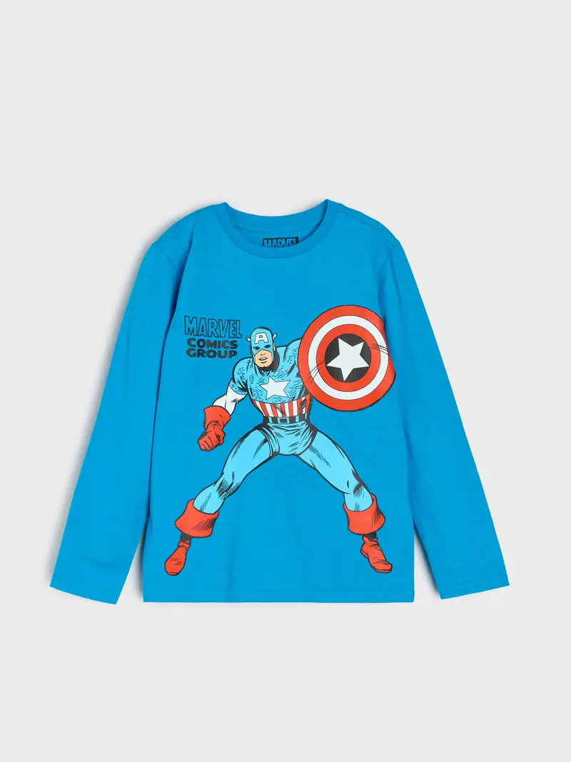 T-shirt in cotone con stampa 3 pack Marvel - multicolor miniatura 5