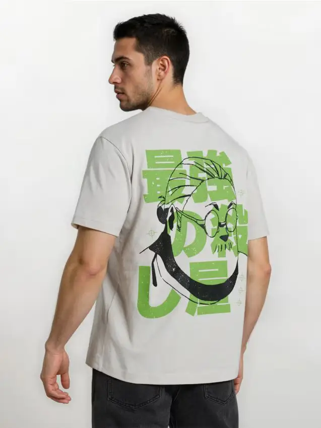 T-shirt in cotone con stampa Assassination Classroom - nude