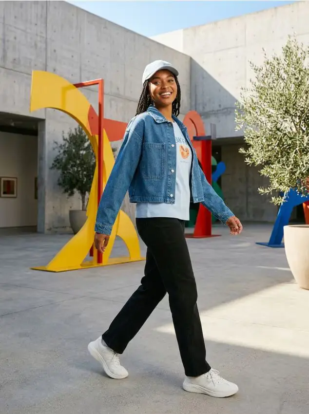 T-shirt in cotone con stampa - blu pallido