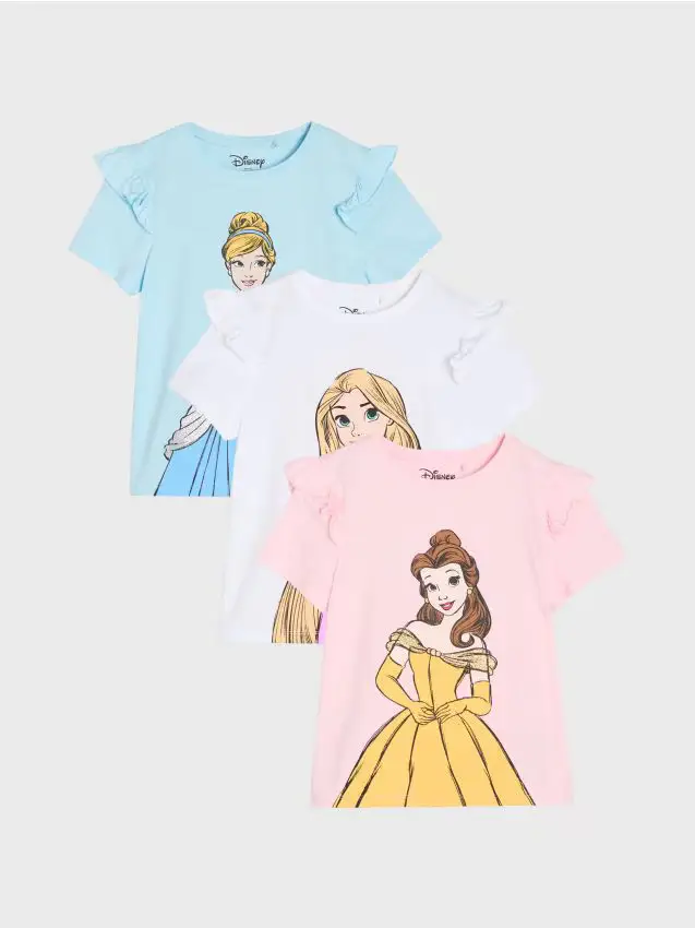 T-shirt in cotone con stampa Disney - multicolor