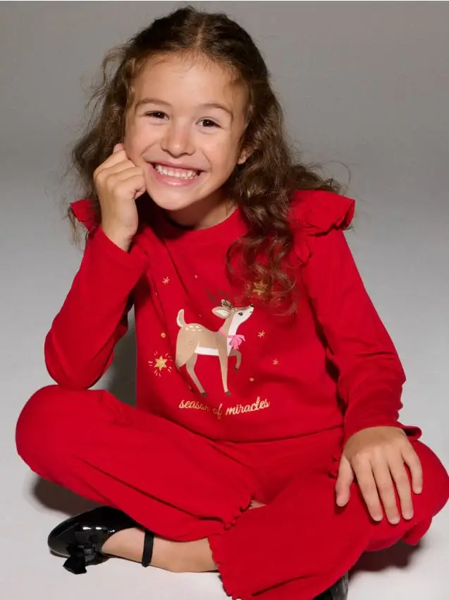 T-shirt in cotone con stampa - rosso