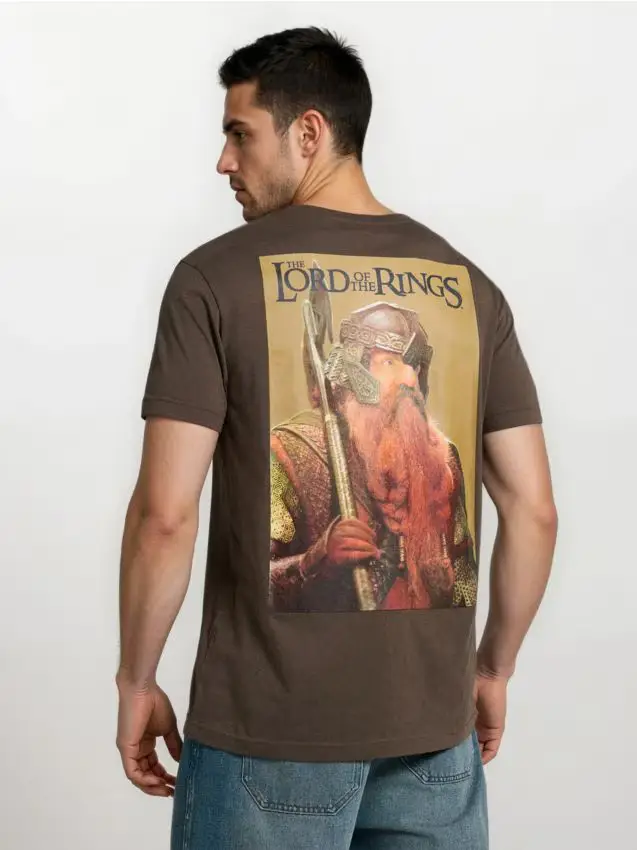 T-shirt in cotone con stampa The Lord of the Rings - talpa