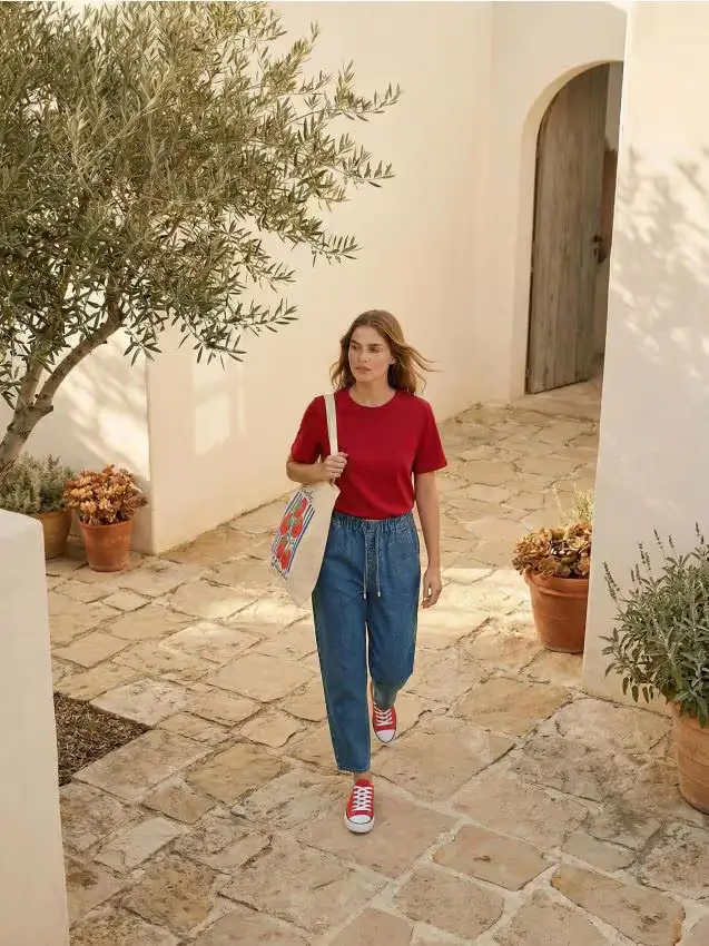 Sinsay T-shirt Rosso 4428062