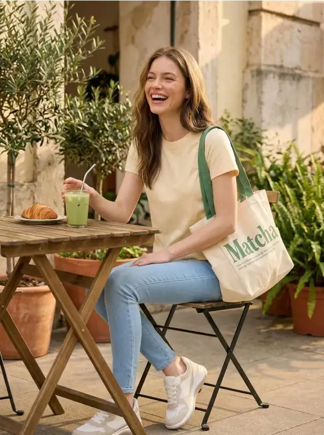 T-shirt in cotone con tessitura interlock compatta - yellow jeans