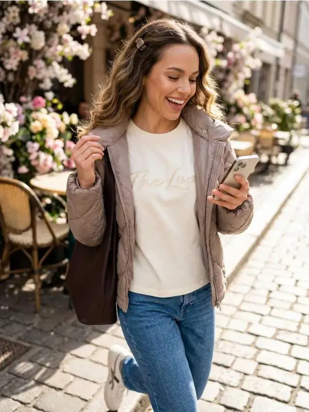 T-shirt in cotone - giallo chiaro