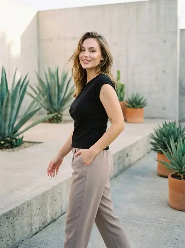 T-shirt in cotone - nero