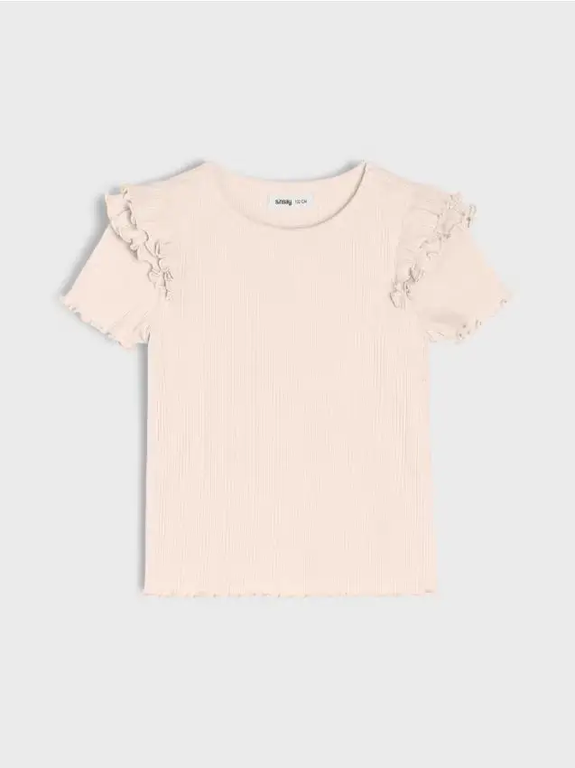 T-shirt in cotone - panna