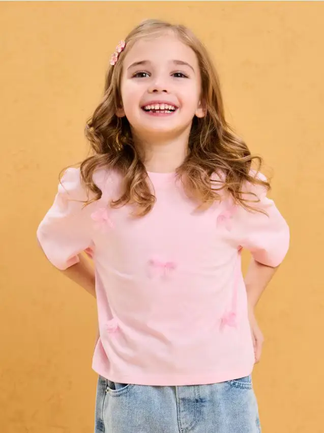 T-shirt in cotone - rosa