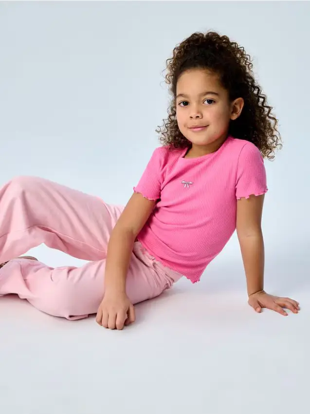 T-shirt in cotone - rosa shocking